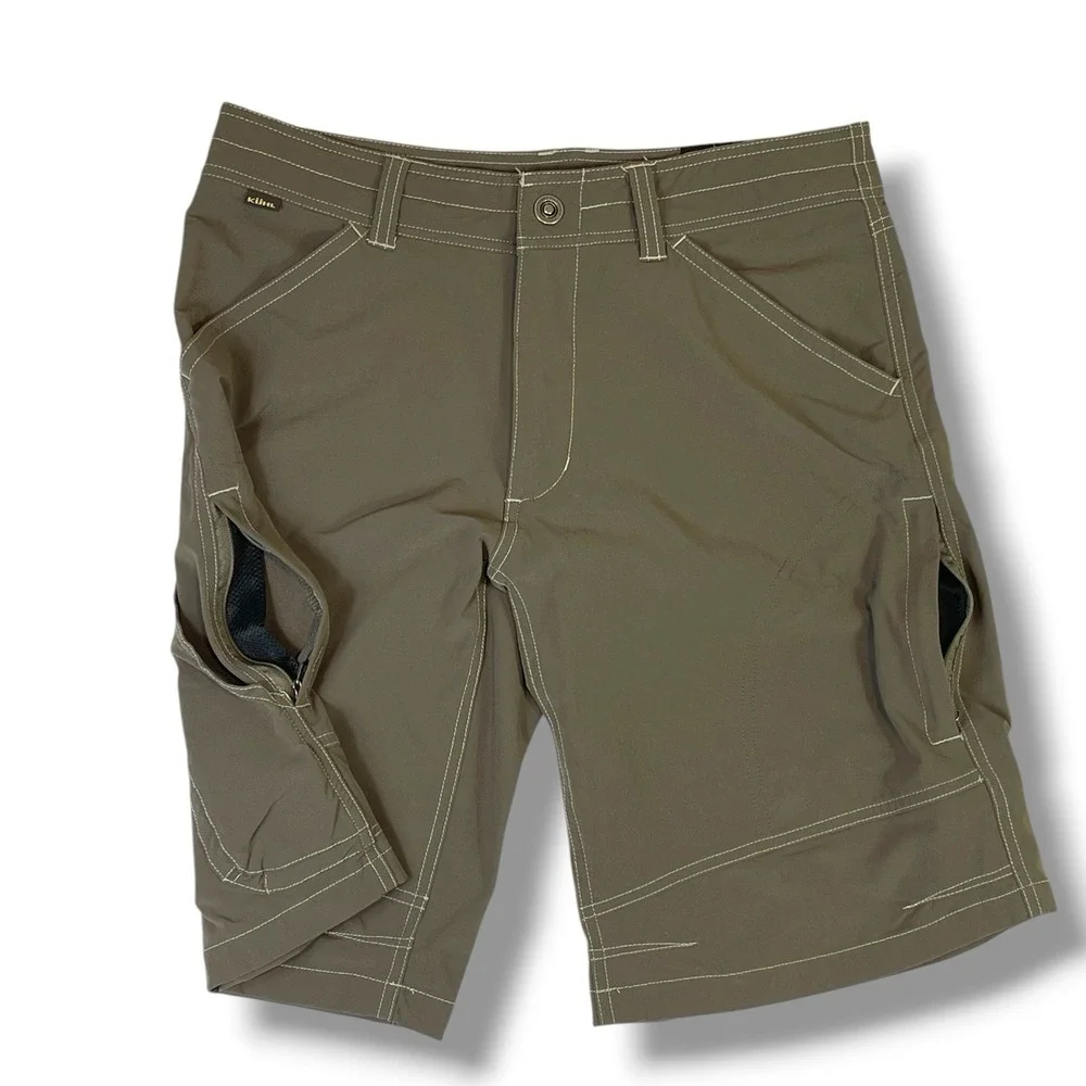 Kuhl Renegade Men 32 Hiking Shorts Brown Stretch Contrast Stitch 11" Inseam - Picture 2 of 12